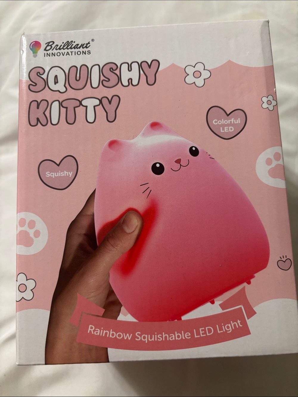 Brilliant Innovations Squishy Kitty LED Light Multicolor New Im Box